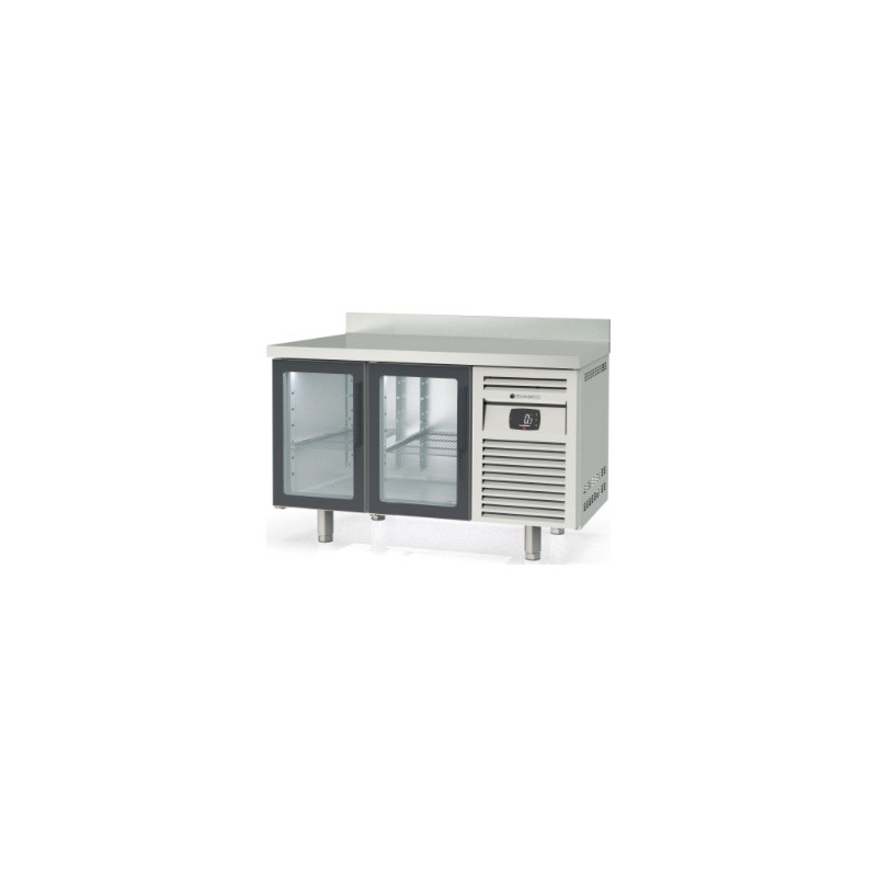 Mesa refrigerada GN 1/1 MRGV-150 con 2 puertas de cristal