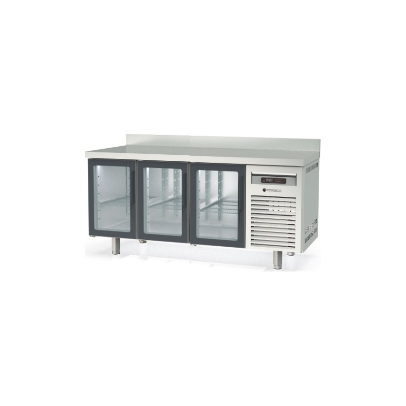 Mesa de congelación GN 1/1 MCGV-200 con 3 puertas de cristal