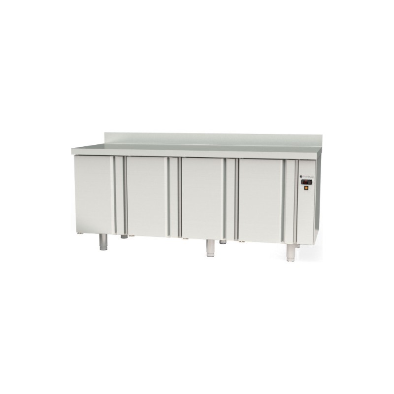 Mesa refrigerada GN 1/1 MRGP-220 para unidad remota con 4 puertas