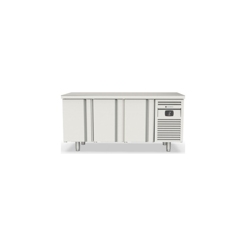 Mesa refrigerada central GN 1/1 MFCG-200 de 3 puertas por cara