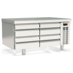 Mesa refrigerada bajo cocina GN 2/1 MFB-120-CC con cajoneras