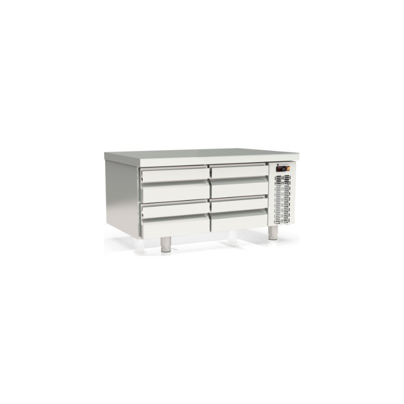 Mesa refrigerada bajo cocina GN 2/1 MFB-120-CC con cajoneras