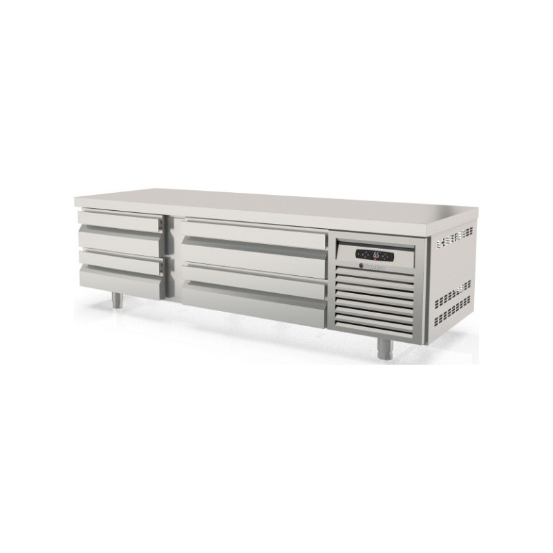 Mesa refrigerada bajo cocina KBR-65 con cajoneras GN 1/1