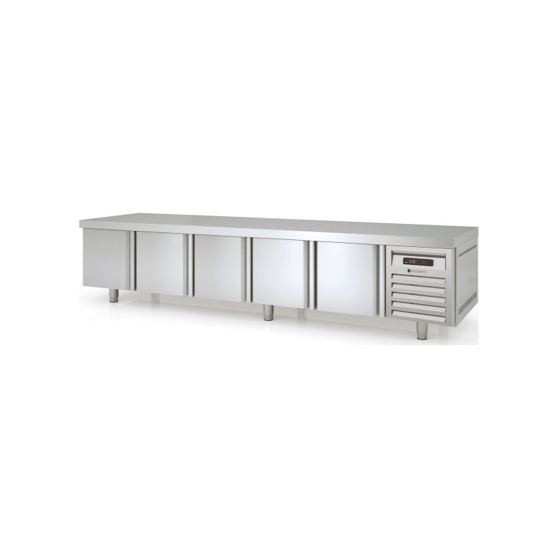 Mesa refrigerada bajo cocina GN 1/1 MFB-270 de 5 puertas