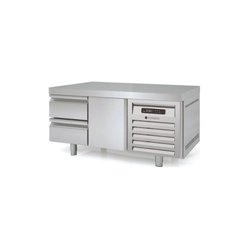 Mesa refrigerada bajo cocina GN 1/1 MFB-135-C con cajoneras dobles y una puerta