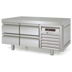 Mesa refrigerada bajo cocina GN 1/1 MFB-135-CC con cajoneras dobles