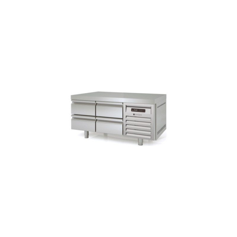 Mesa refrigerada bajo cocina GN 1/1 MFB-135-CC con cajoneras dobles