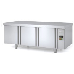 Mesa refrigerada bajo cocina GN 1/1 MFBP-150 para unidad remota de 3 puertas