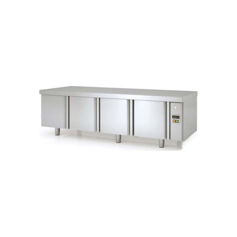 Mesa refrigerada bajo cocina GN 1/1 MFBP-195 para unidad remota de 4 puertas