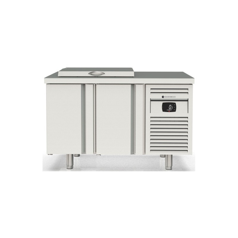 Mesa fría Salad Chef GN 1/1 MFE-150 de encimera abierta y 2 puertas