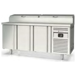 Mesa fría Salad Chef MFEI70-180-1/6 con expositor para 10 cubetas GN 1/6 y 3 puertas