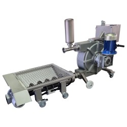 Bomba de trasiego peristáltica con tolva PP715 - 260 hl/h de líquido y 18.500 kg/h de uva