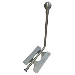 Lanza de lavado de depósitos inox con perfiles antirrayado, prolongación de 700 mm y bola Ø 90