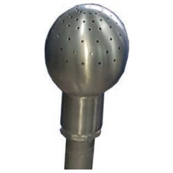 Lanza de lavado de depósitos inox con perfiles antirrayado, prolongación de 700 mm y bola Ø 90