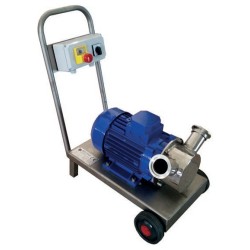Bomba de trasiego de rodete flexible Euro 20 coaxial monofásica con inversor y carro - 1.000 l/h