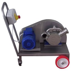 Bomba de trasiego de rodete flexible Euro 60 trifásica de doble velocidad con carro - 15.000-24.000 l/h