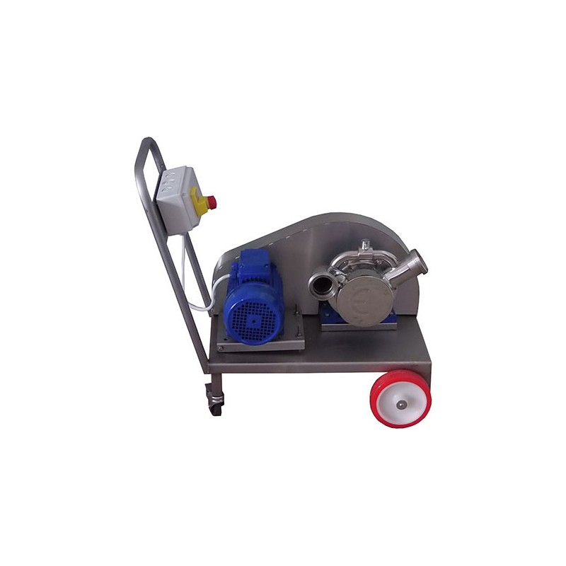 Bomba de trasiego de rodete flexible Euro 60 trifásica de doble velocidad con carro - 15.000-24.000 l/h