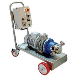 Bomba de trasiego de rodete flexible Euro 30 trifásica con carro y variador mecánico - 1.100-4.500 l/h