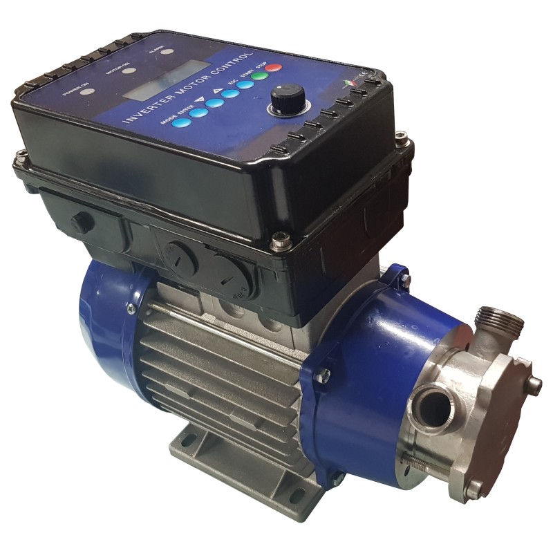 Bomba de trasiego de rodete flexible Euro 20 trifásica con carro e inverter electrónico - 250-1.600 l/h