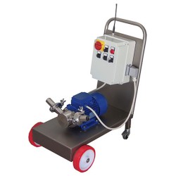 Bomba de trasiego de rodete flexible Euro 40 trifásica con carro e inverter electrónico - 0-11.100 l/h