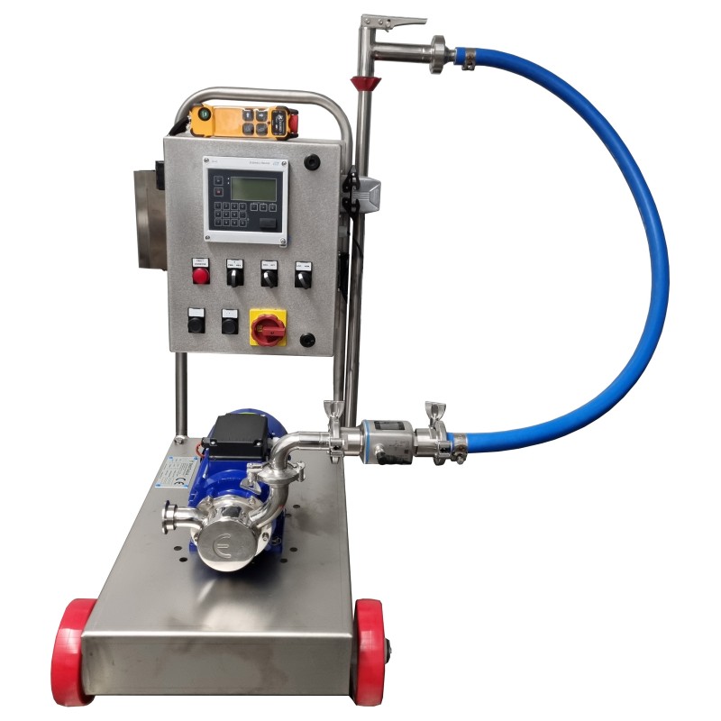 Bomba dosificadora y contalitros Eurofill 80 con pantalla táctil y radiocontrol 5,5 kW