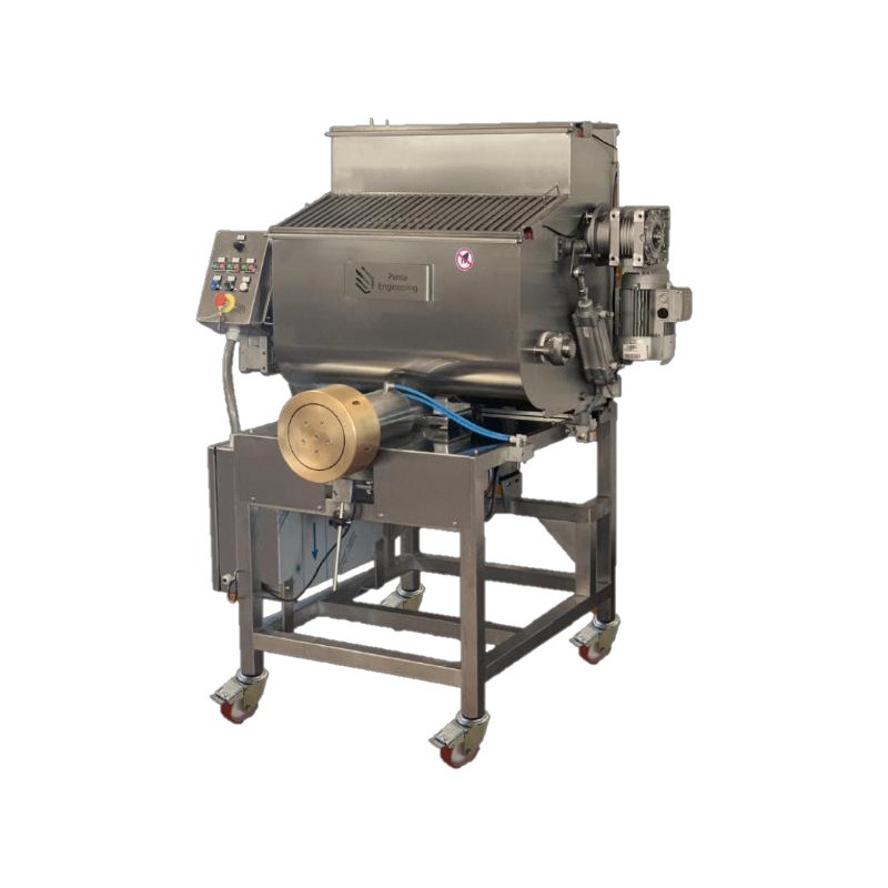 Extrusora de pasta fresca industrial con doble amasadora. Producción de 150 a 180 Kg/h