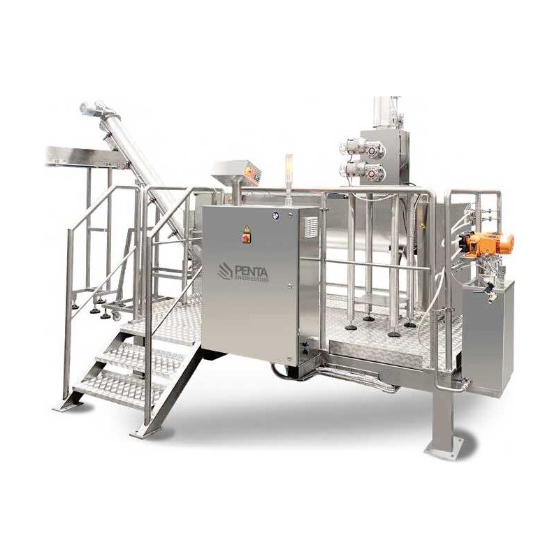 Amasadora continua industrial para pasta con distribución automática de la masa ISC e IPC