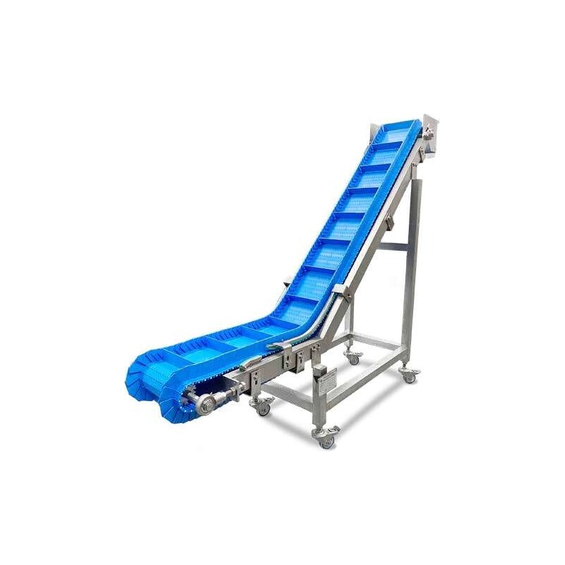 Cintas transportadoras para líneas de pasta: lineales, elevadoras, curvas y retráctiles