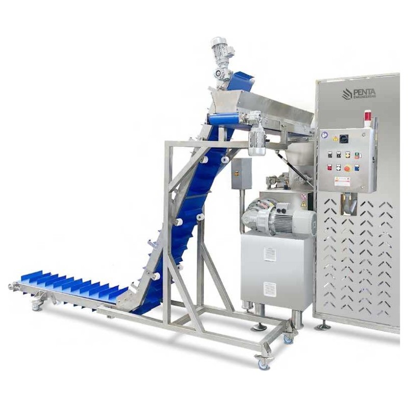 Sistema automático de retorno de recortes de pasta a la laminadora ARS