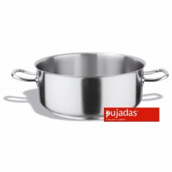 Cacerola baja sin tapa Inox-Pro - Diámetro: 35 cm - Altura: 14 cm - Capacidad: 13,6 lts