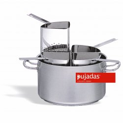 Conjunto cacerola + 4 colapastas Inox-Pro Diámetro: 35 cm - Altura: 21 cm - Capacidad: 20,2 lts.