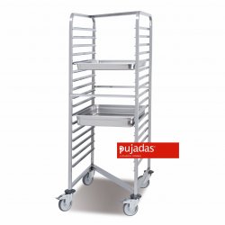 Carro encastrable pastelería de 15 guías para bandejas de 60x40