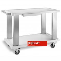 Carro madera-aluminio 2 estanterías