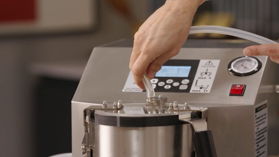 Conexión del sistema de vacío de un HotmixPRO Master