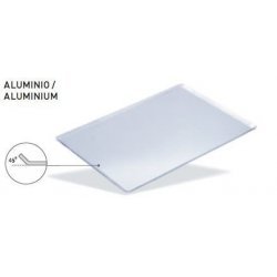 Bandeja de pastelería en aluminio - Borde 45º de 40x30 o 60x40cm