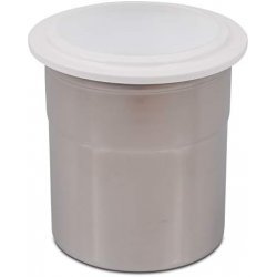 Kit de 4 Vasos para pacotizar en acero con tapa