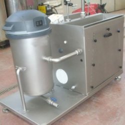 Máquina de evisceración de un puesto para pescado| Aspiración de vísceras y escamas