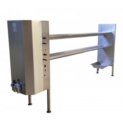 Prensa horizontal regulable para queso de acero inoxidable con 2 pistones ampliables  Scovali SCPH-2RE