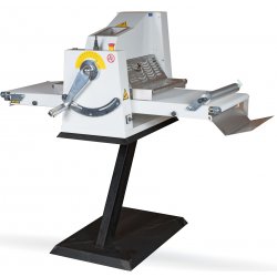 Laminadora de masa pequeña de sobremesa con rodillos ajustables