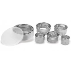 Caja de 8 cortapastas redondos rizados