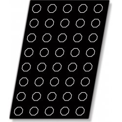 Molde Flexipan en forma de Octágonos de 4,3 centímetros