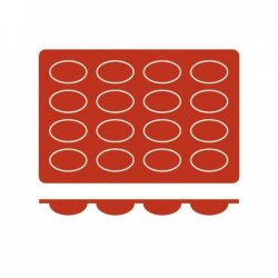 Molde de silicona de tamaño GN 1/3 en forma de Oval