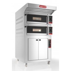 Horno eléctrico Zanolli Teorema Polis IOT 2S MC18 para pizza, pan y pastelería