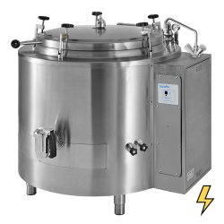 Marmita eléctrica indirecta fija con tapa de autoclave de 350 Litros SCPIA-300EEA