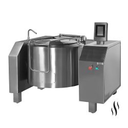 Supermix basculante a vapor indirecta de alta presión de 220 Litros SPEM-220V TouchScreen