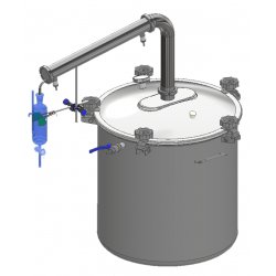 Extractor destilador de aceites esenciales para plantas, hierbas y flores de 90L