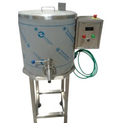 Mini pasteurizadora para leche y quesos de 30 litros con brazo inclinado Scovali